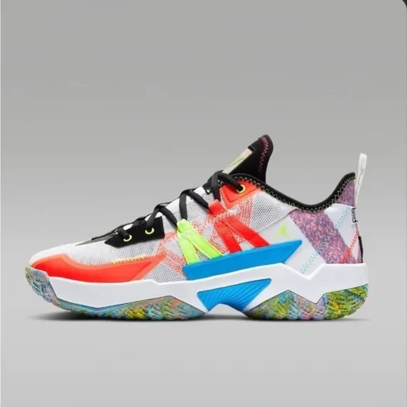 New in box Mens Nike Jordan One Take II White ghost green Infrared 23 - Picture 11 of 12